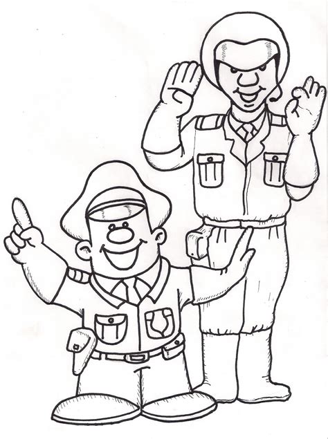 dibujos de carabineros para colorear